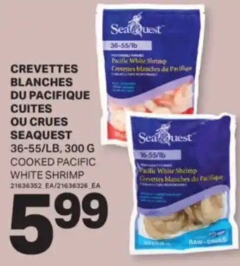 L'Intermarché CREVETTES BLANCHES DU PACIFIQUE CUITES OU CRUES | COOKED PACIFIC WHITE SHRIMP, 300 G offer