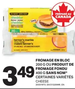 L'Intermarché FROMAGE EN BLOC, 200 G OU PRODUIT DE FROMAGE FONDU, 400 G | CHEESE offer