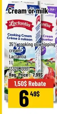 Mayrand Cream or milk offer