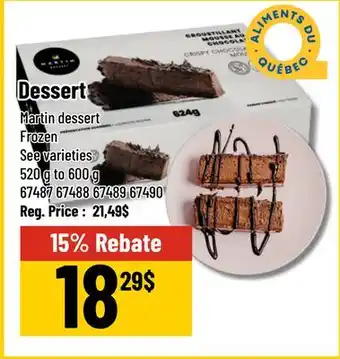 Mayrand Dessert offer