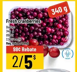 Mayrand Fresh Cranberry offer