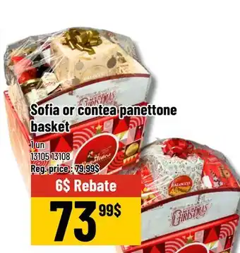 Mayrand Sofia or contea panettone basket offer