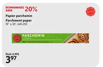 Home Hardware Papier parchemin offer
