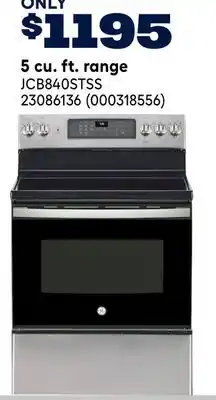 RONA 5 cu. ft. range offer