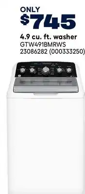 RONA GE APPLIANCES 4.9 cu. ft. washer offer