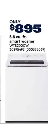 RONA LG 5.8 cu. ft. smart washer offer