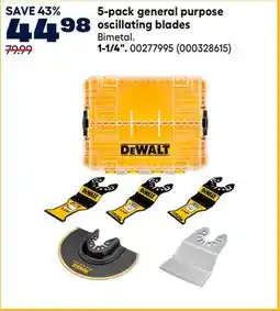 RONA DEWALT 5-pack general purpose oscillating blades 1-1/4 offer