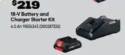 RONA BOSCH 18-V Battery and Charger Starter Kit offer