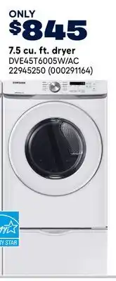 RONA 7.5 cu. ft. dryer offer