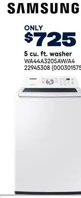 RONA SAMSUNG 5 cu. ft. washer offer