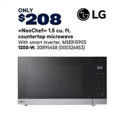 RONA LG NeoChef 1.5 cu. ft. countertop microwave 1200-W offer