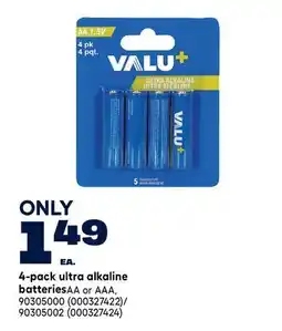 RONA 4-pack ultra alkaline batteries offer