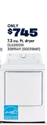 RONA 7.3 cu. ft. dryer offer