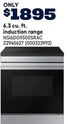 RONA 6.3 cu. ft. induction range offer