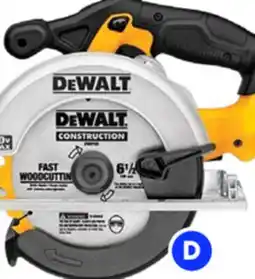 RONA DEWALT 20 V 6 1/2-in Cordless Circular Saw - 5150 RPM - 50° Bevel Capacity - Bare Tool offer