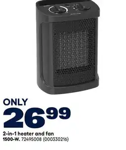 RONA VALU+ 2-in-1 heater and fan 1500-W offer