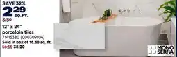RONA MONO SERRA 12 x 24 porcelain tiles offer