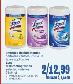 Wholesale Club LINGETTES DÉSINFECTANTES, 75/84 UN offer