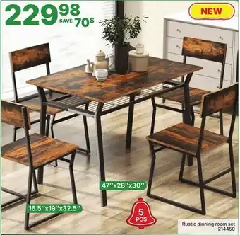 Rossy Rustic dinning room set offer