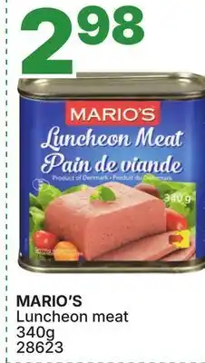 Rossy MARIO'S Luncheon meat offer