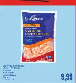 Wholesale Club CREVETTES POUR SALADE, 454 G, 125-175/LB offer