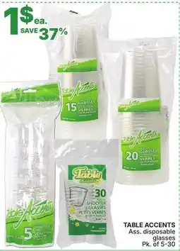 Rossy TABLE ACCENTS Ass. disposable glasses offer