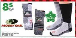 Rossy Mossy Oak Men's thermal socks offer
