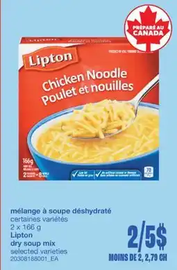 Wholesale Club MÉLANGE À SOUPE DÉSHYDRATÉ, 2 X 166 G offer