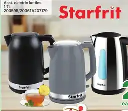 Rossy Starfit Asst. electric kettles 1.7L offer