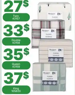 Rossy Printed flannel sheet set offer