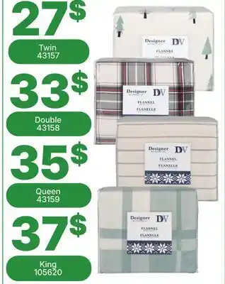 Rossy Printed flannel sheet set offer