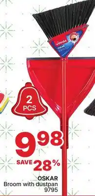 Rossy OSKAR Broom with dustpan offer
