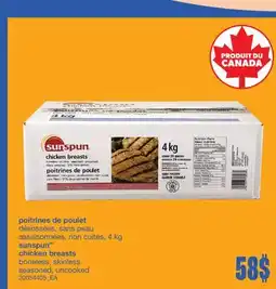 Wholesale Club POITRINES DE POULET, 4 KG offer