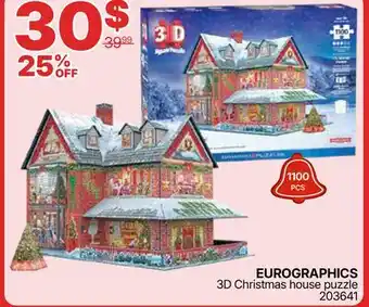 Rossy EUROGRAPHICS 3D Christmas house puzzle offer