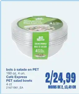 Wholesale Club bols à salade en PET, 160 oz, 4 un offer
