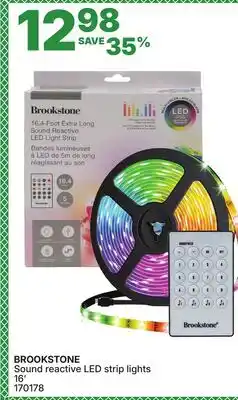 Rossy BROOKSTONE Sound reactive LED strip lights offer