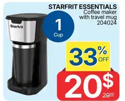 Rossy STARFRIT ESSENTIALS Coffee maker with travel mug offer