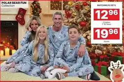 Rossy POLAR BEAR FUN Collection MATCHING PJ SETS Children offer