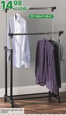 Rossy Telescopic garment rack offer