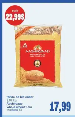 Wholesale Club FARINE DE BLÉ ENTIER, 9,07 KG offer