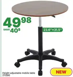 Rossy Height adjustable mobile table offer