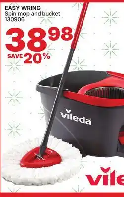 Rossy VILEDA EASY WRING Spin mop and bucket offer