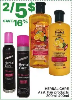 Rossy HERBAL CARE Asst. hair products offer