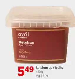Avril Ketchup aux fruits offer