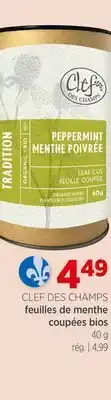 Avril Feuilles de menthe coupées bios offer