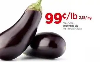 Avril aubergine bio offer