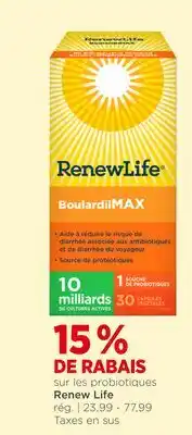 Avril Probiotiques Renew Life offer