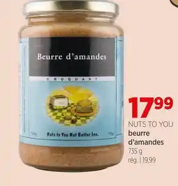 Avril Beurre d'amandes offer