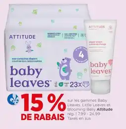 Avril sur les gammes Baby Leaves, Little Leaves et Blooming Belly offer