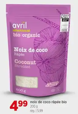 Avril Noix de coco râpée bio offer